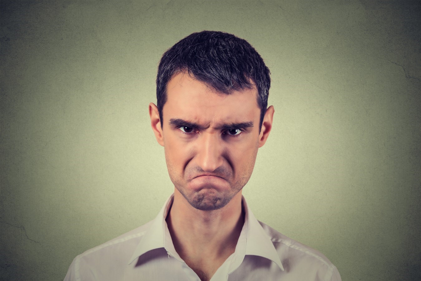 angry man about to have a nervous breakdown