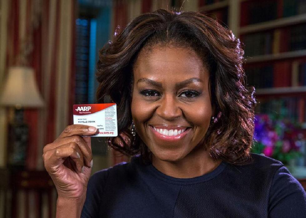 croppedMichelleObamawithAARPcardjpg