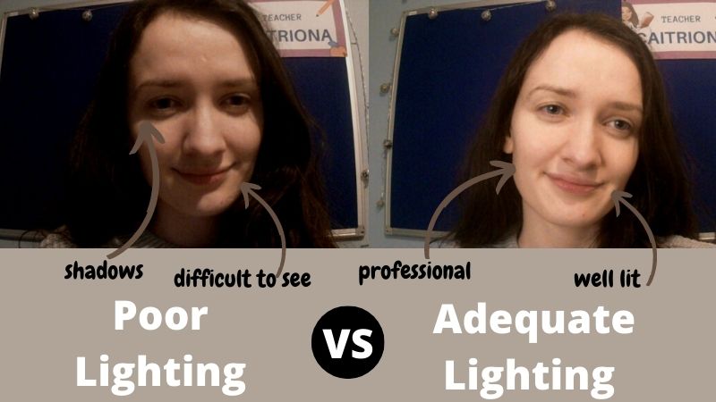 Good Lighting for Online Teaching