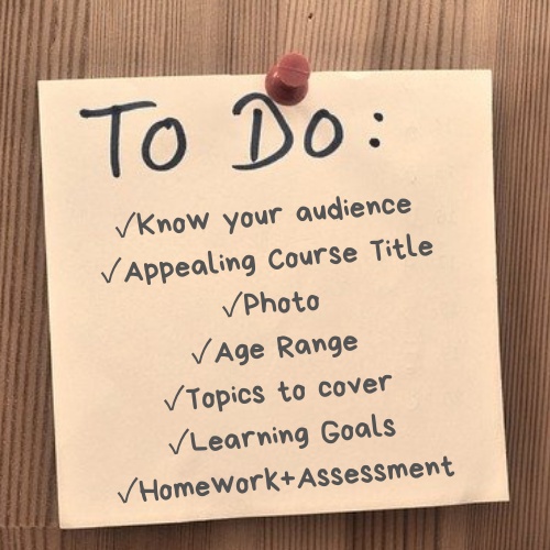 Tips for Writing Up Your Outschool Class