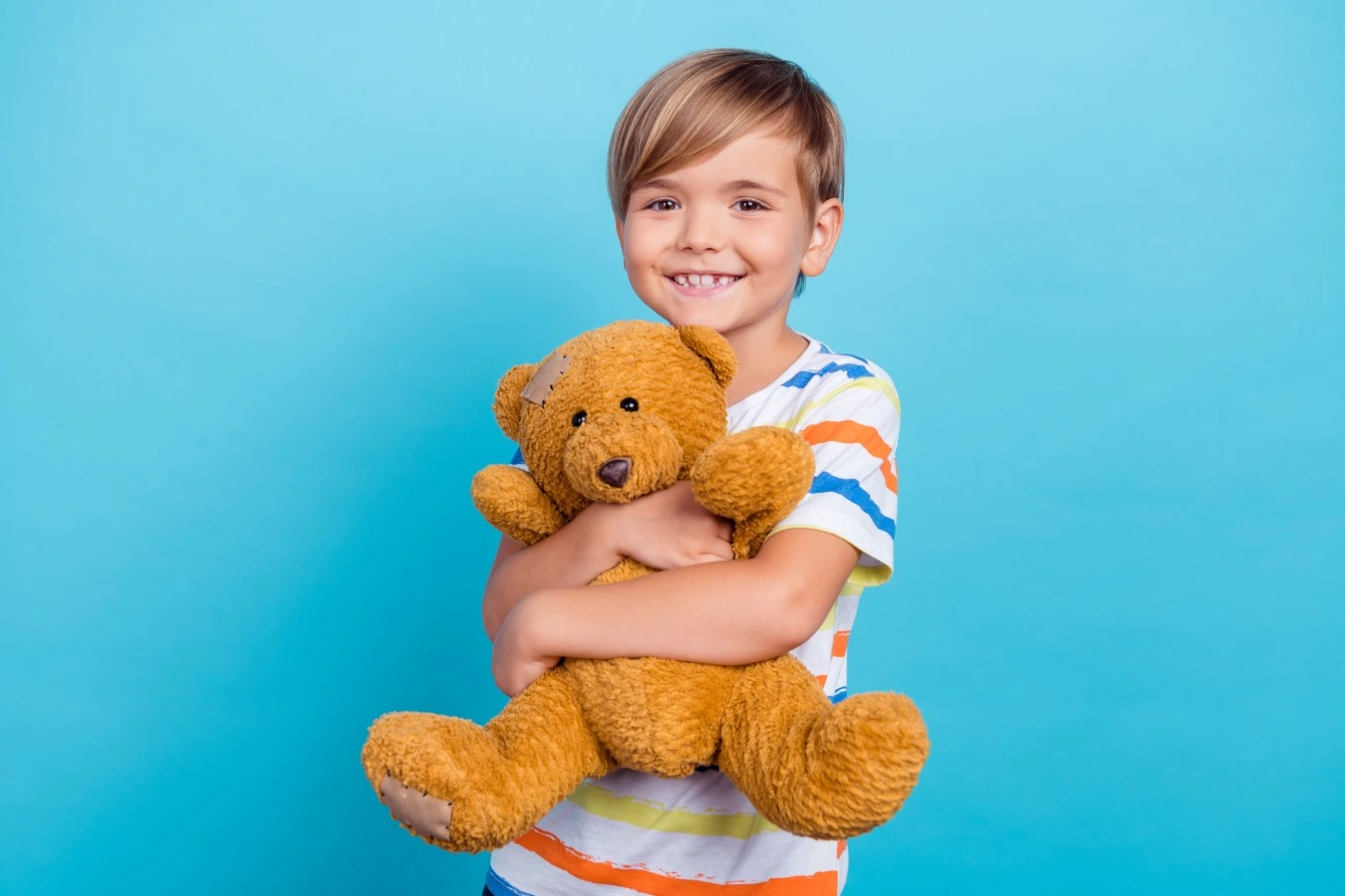 boy with teddy bear
