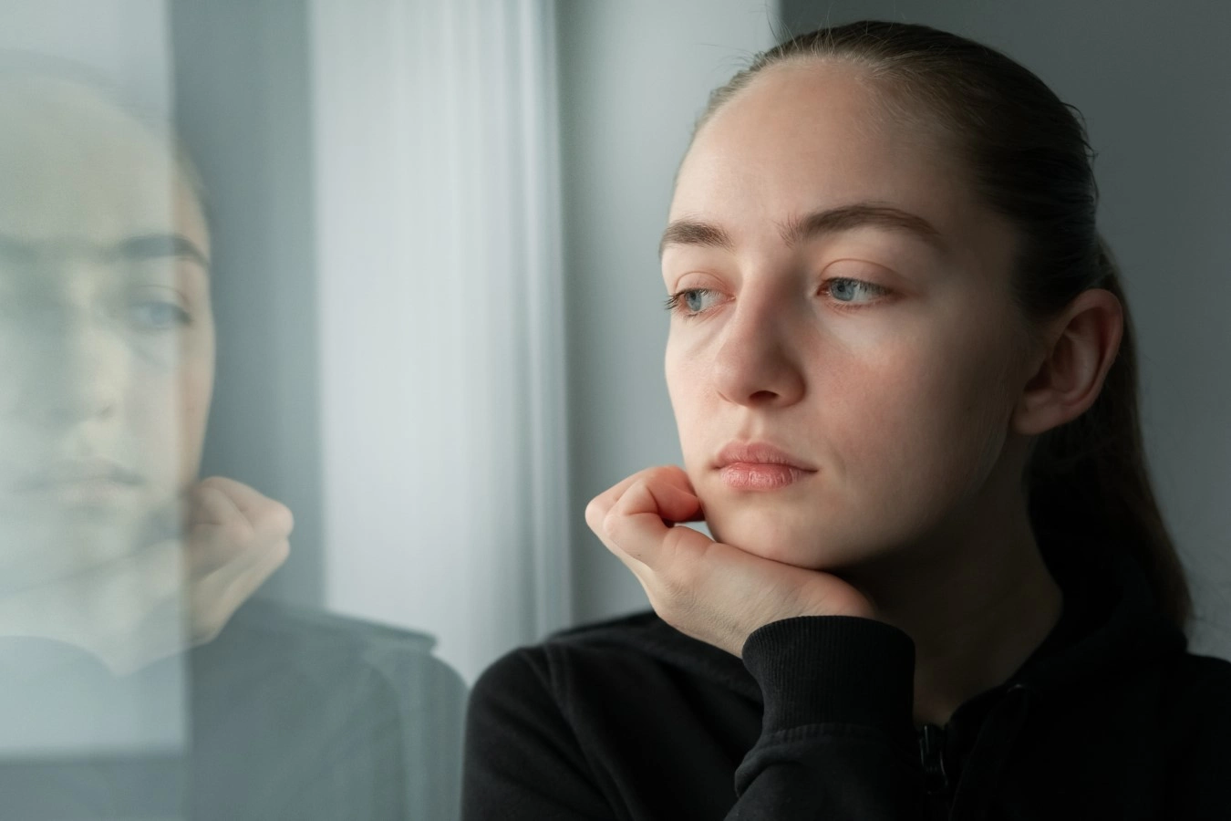 depressed looking lady