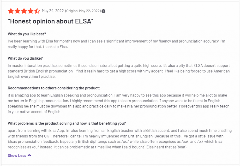 elsa speak reviews 2 1