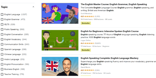 english udemy