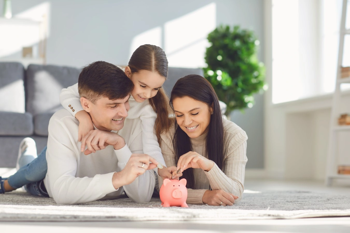 family saving money