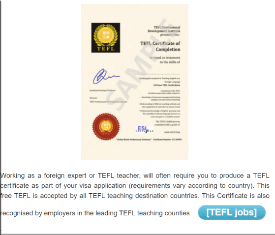 TPDI Teaching Certificate