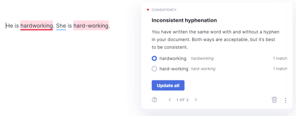 Grammarly Hardworking or Hard Working
