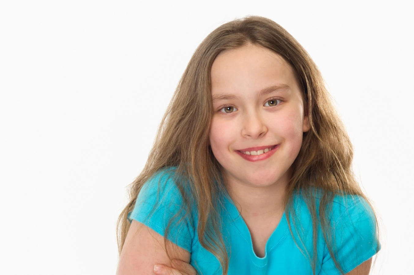 happy smiling ten year old