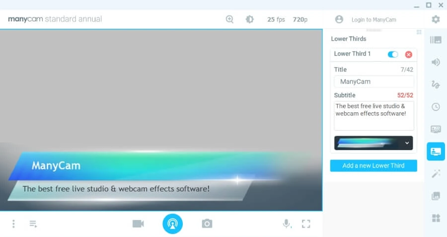 Manycam Lower Thirds