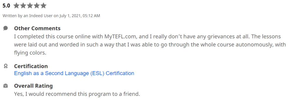 MyTEFL Review