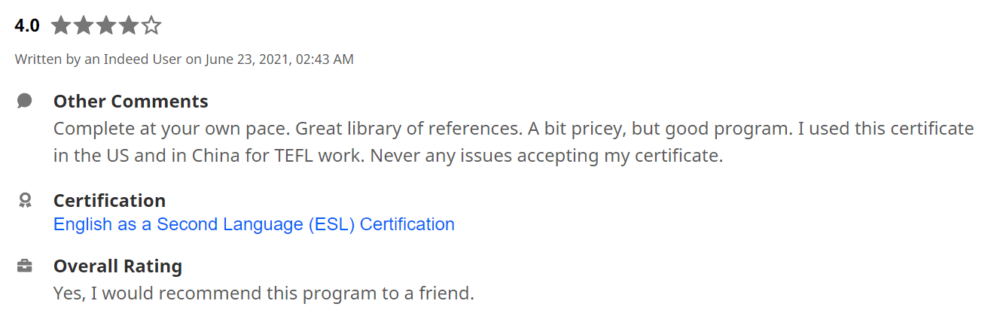 MyTEFL Reviews