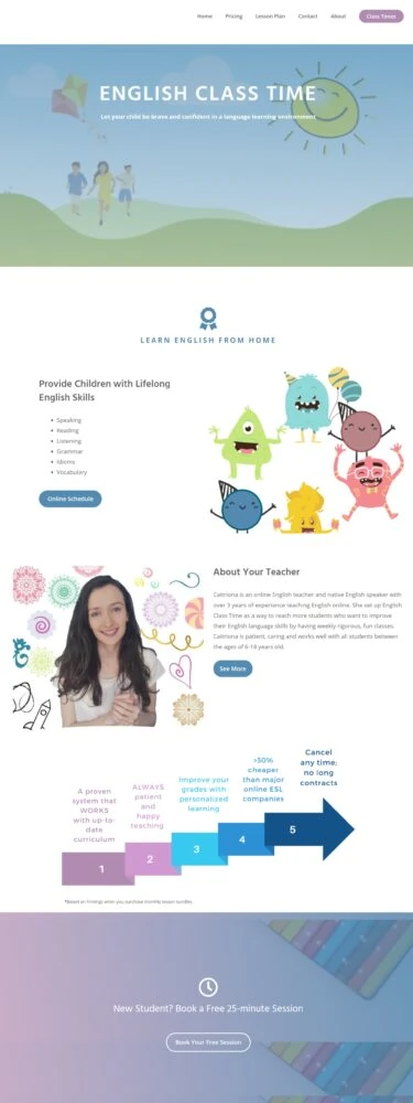 online teaching website example