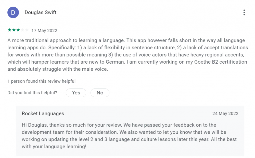 Rocket Languages Review 