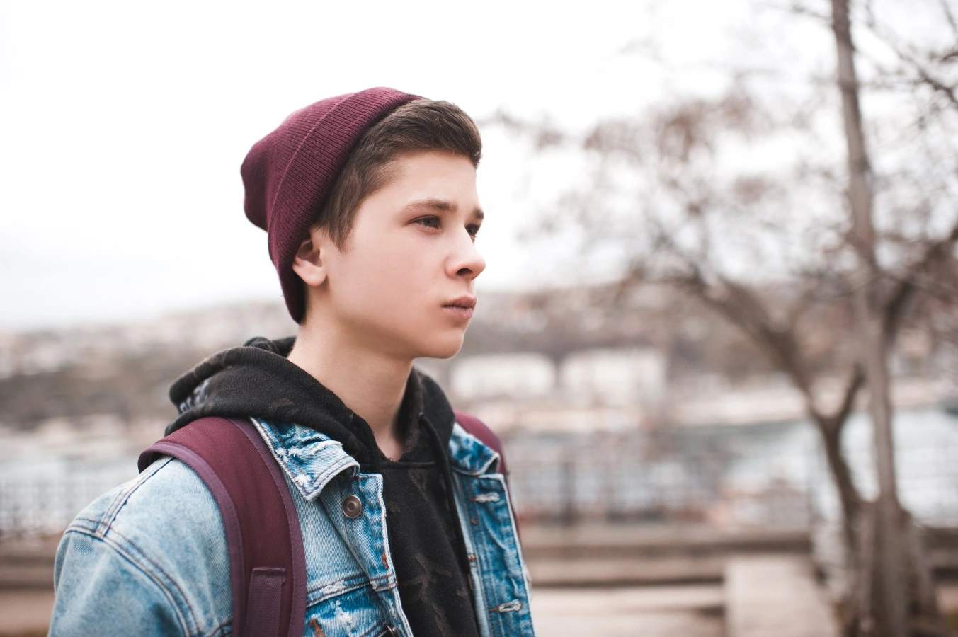 teen boy watching