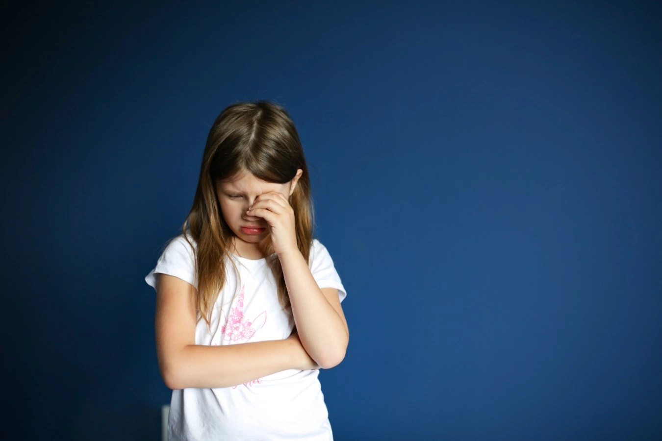 upset seven year old